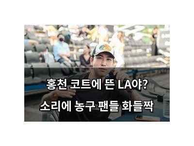 홍천 코트에 뜬 LA야? 소리에 농구 팬들 화들짝